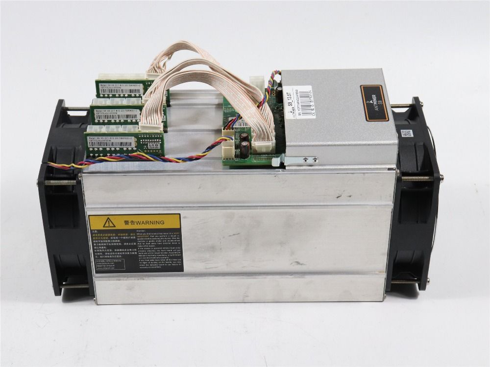 Used Antminer S9 13 5t Bitc!   oin Miner Asic Miner 16nm Btc Bch Miner Bitcoin Mining Machine Better Than Whatsminer M3 - 